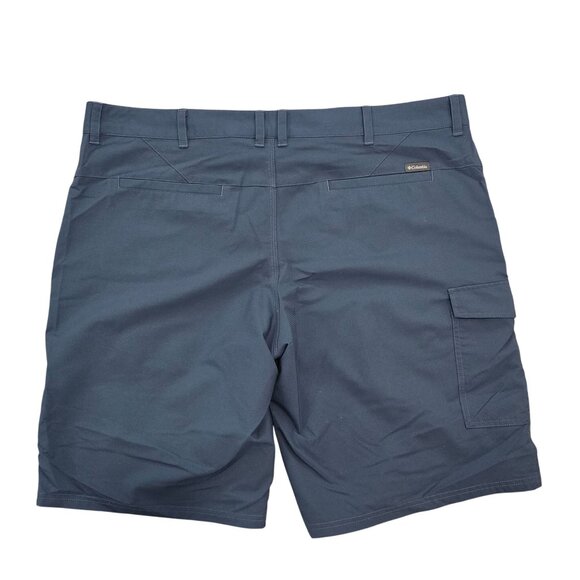Columbia Mens Omni-Shade Regular Fit Cargo Shorts 42 Blue Polyester - Picture 1 of 5